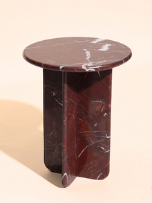 Norge Marble Table - Rosso