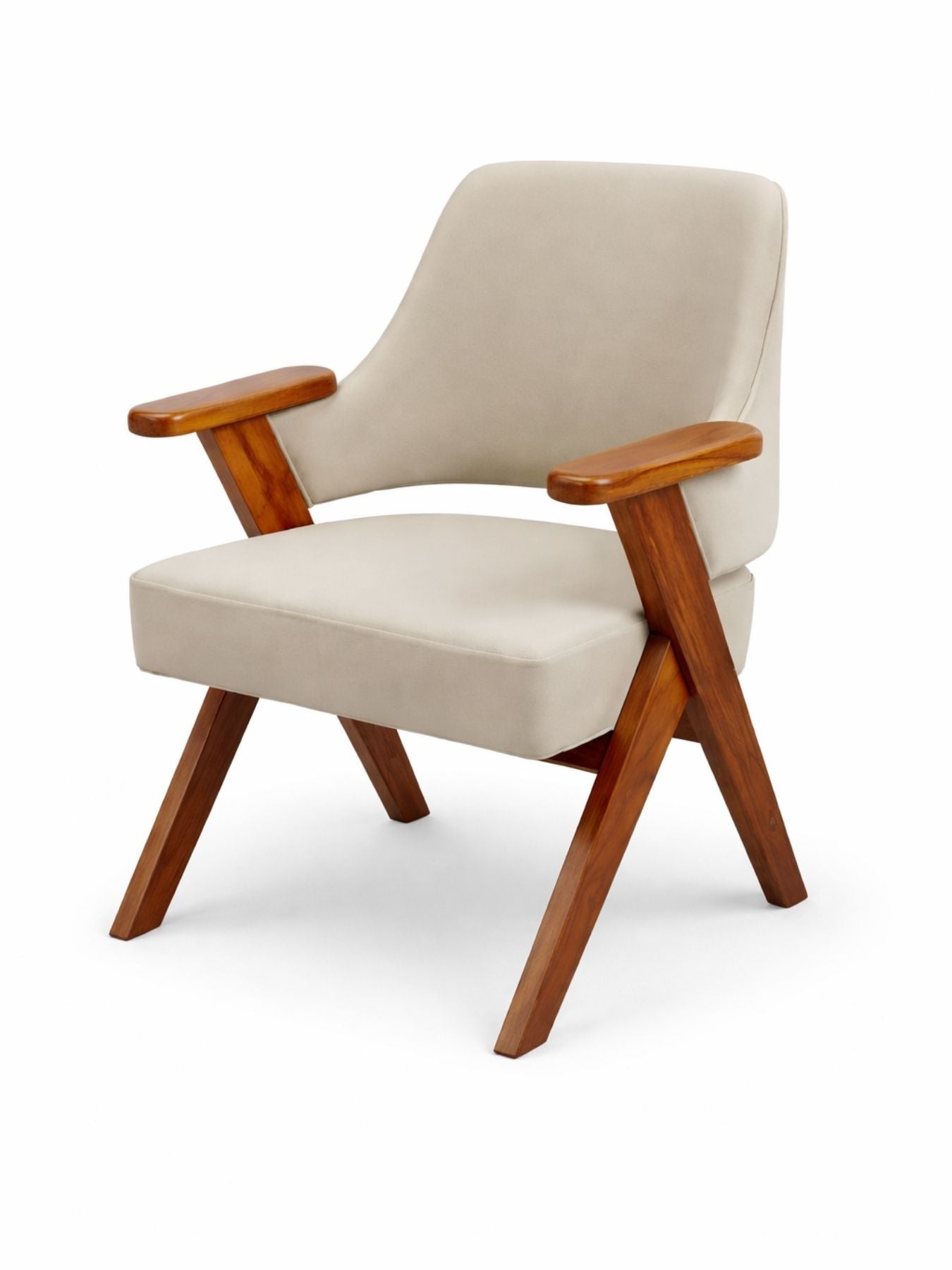 Kenzo Contemporary Wooden Lounge Chair
