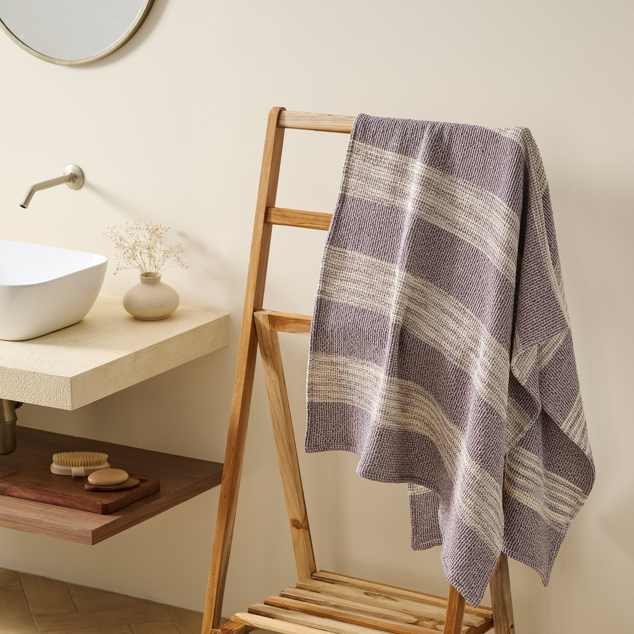 Aura | Cotton | Waffle Space Dyed | Bath Set