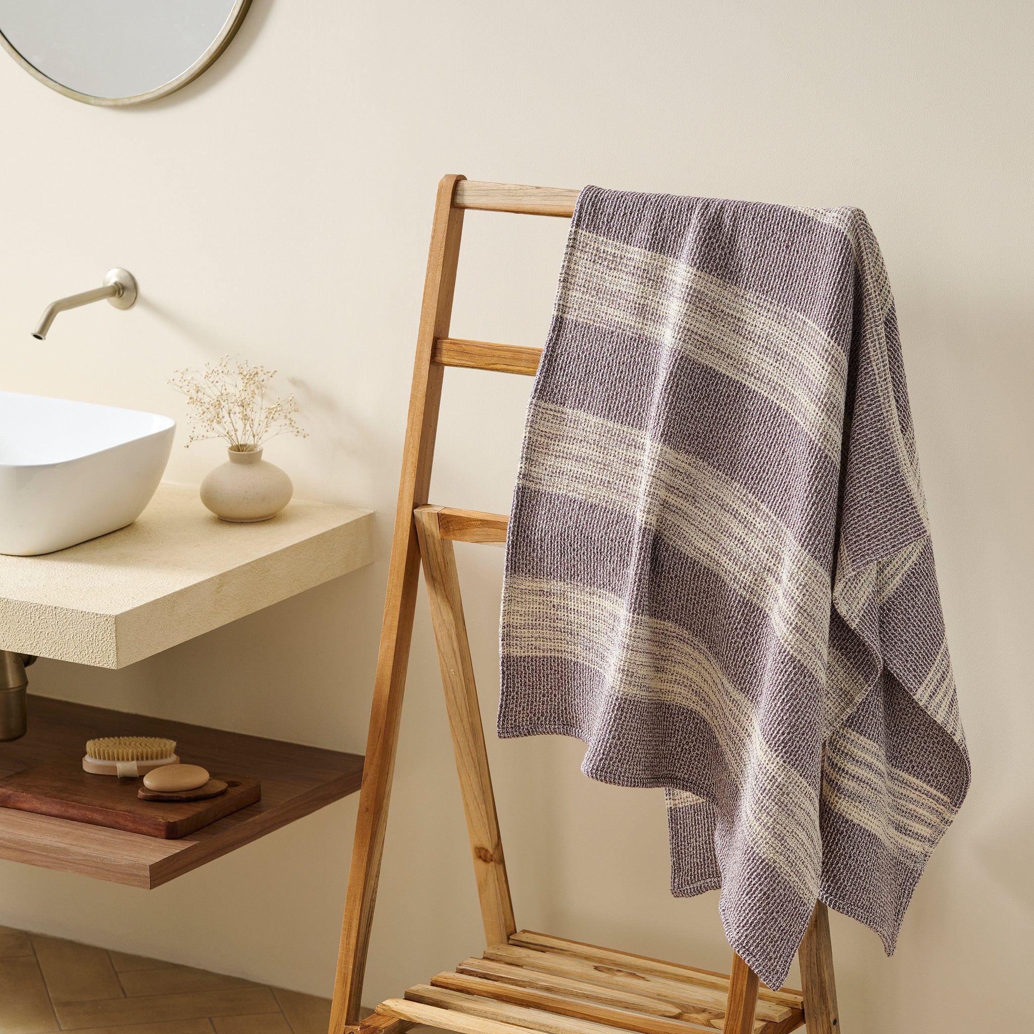 Aura | Cotton | Waffle Space Dyed | Bath Set