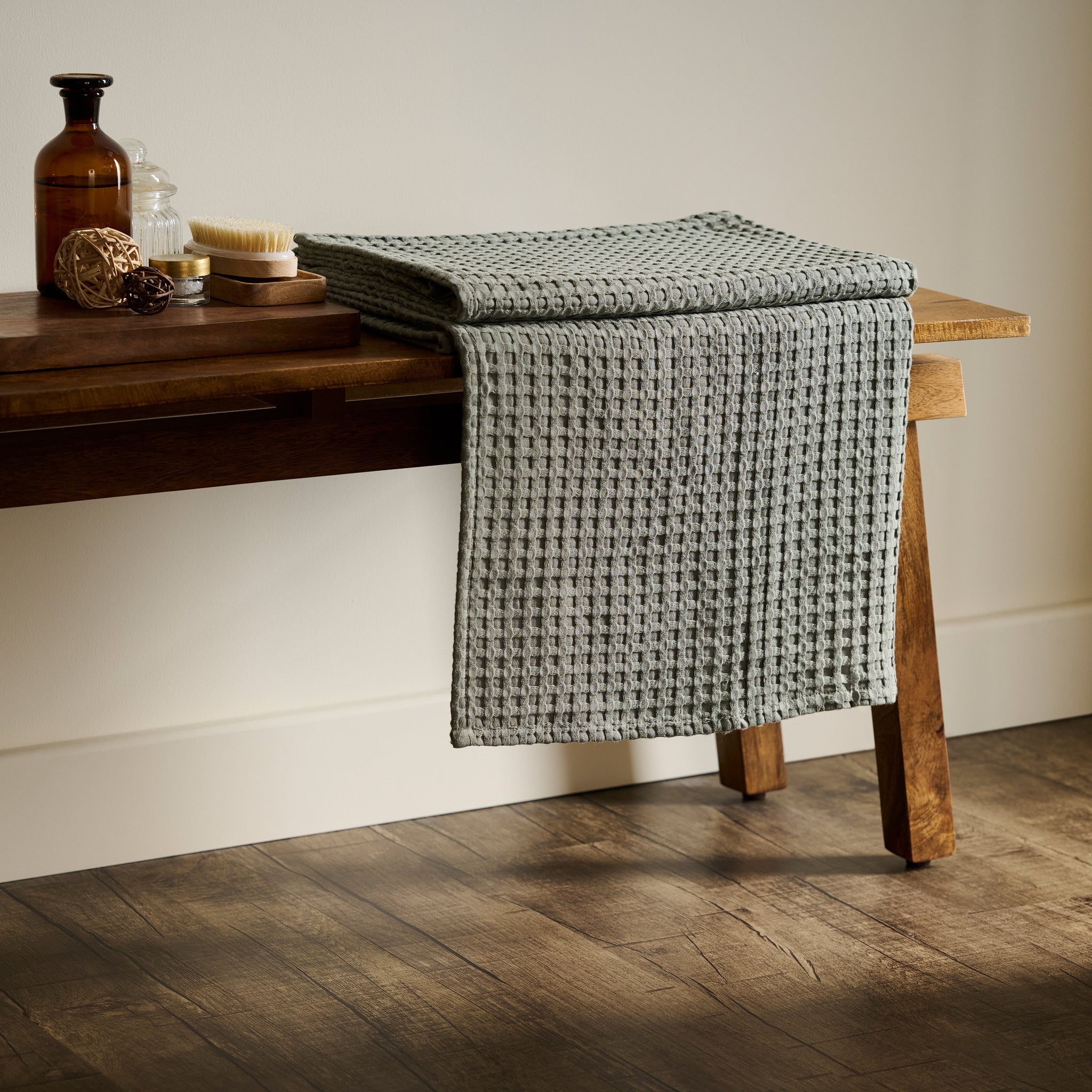 Mosaic | Cotton Bamboo | Waffle | XL Bath Towel