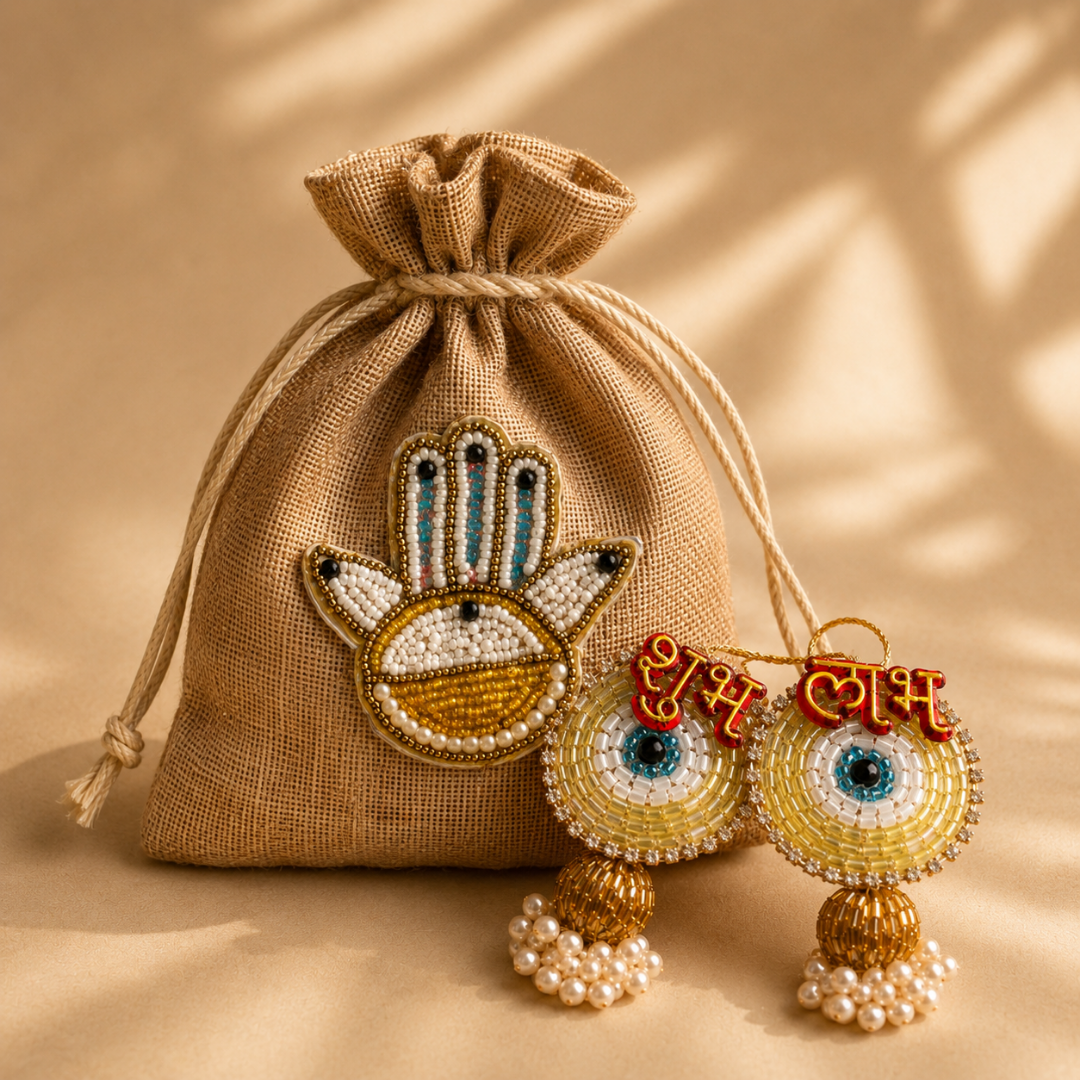 Swarn Utsav White & Gold Festive Gift Basket - https://artecasa.in/