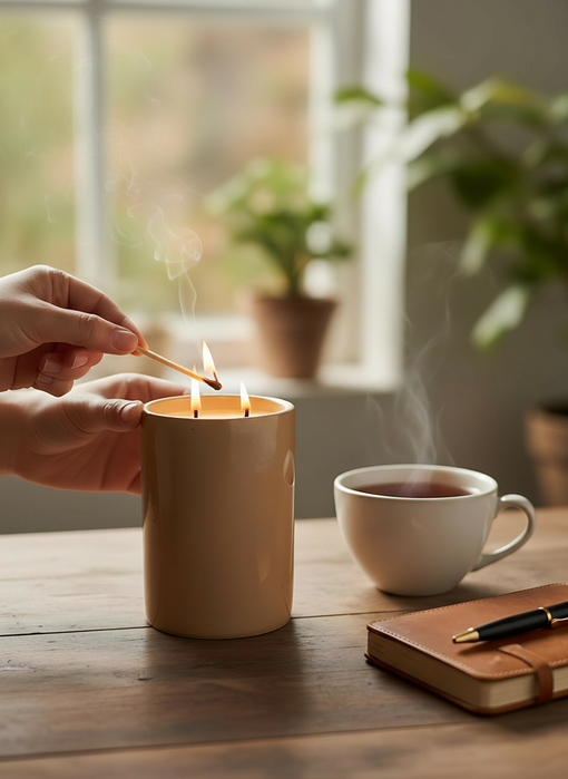 Dune Ceramic Candle Large