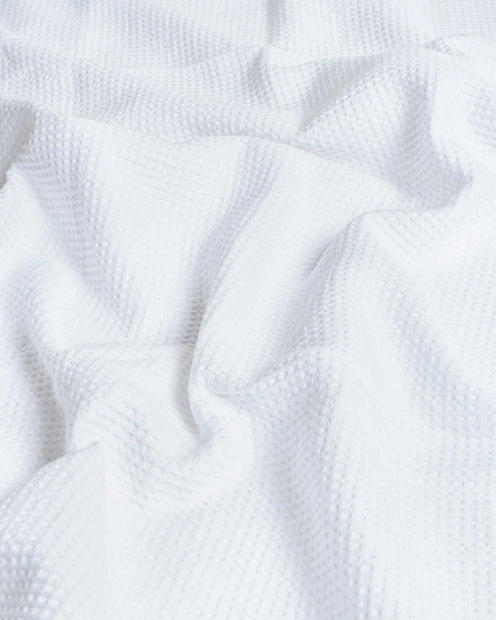Sorrento Waffle Bianco white - Printed Beach Towel