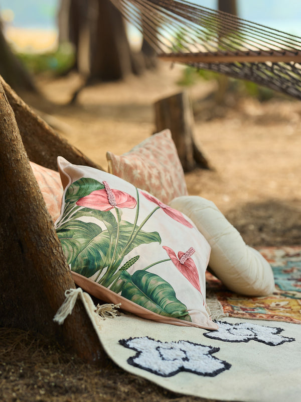 Pankhuri - Multicolor Velvet Cushion Cover