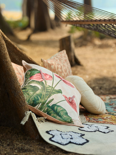 Pankhuri - Multicolor Velvet Cushion Cover