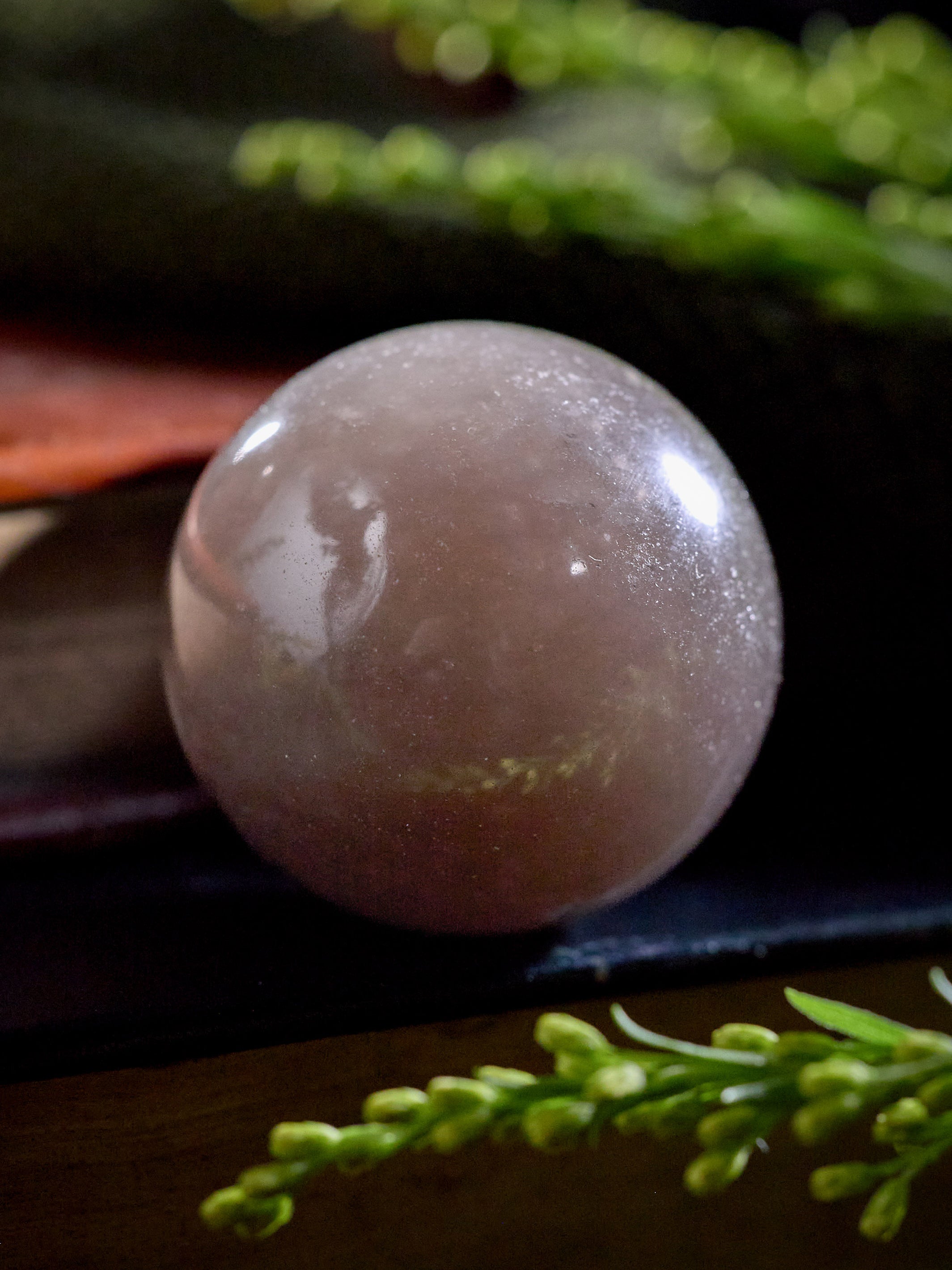 Semi-precious Stone - Smoky Quartz Sphere (Dark)