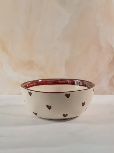 Ceramic Breakfast Set - Lovestruck Red
