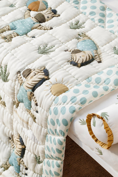 Zig-Zag Adventures Organic Cotton Baby Quilt