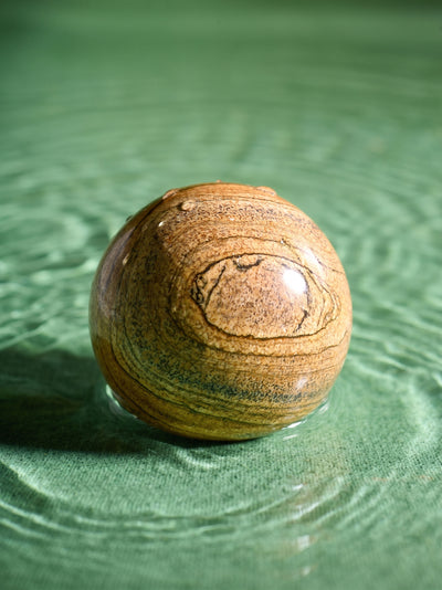 Semi-precious Gemstone - Picture Jasper Sphere