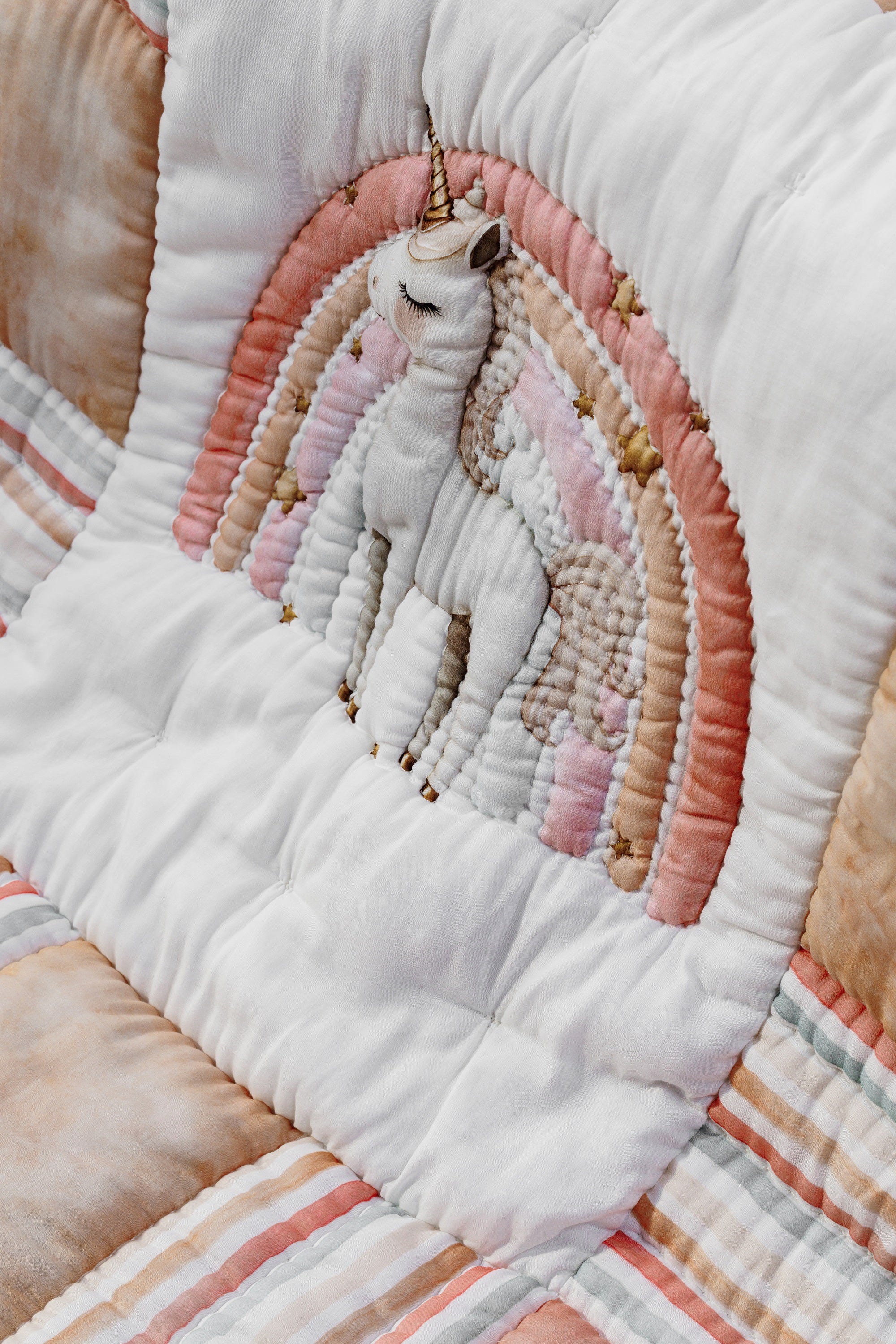 Cosmic Candy Organic Cotton Baby Quilt