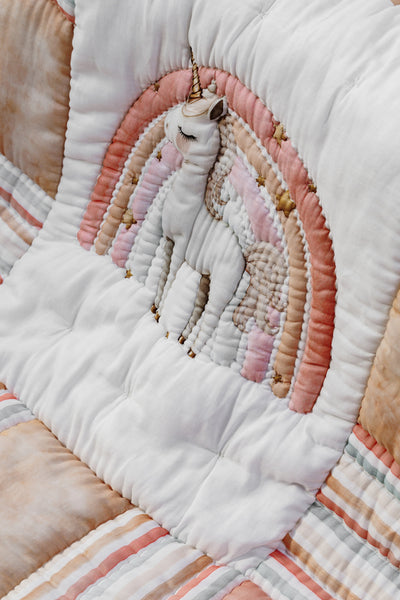 Cosmic Candy Organic Cotton Baby Quilt