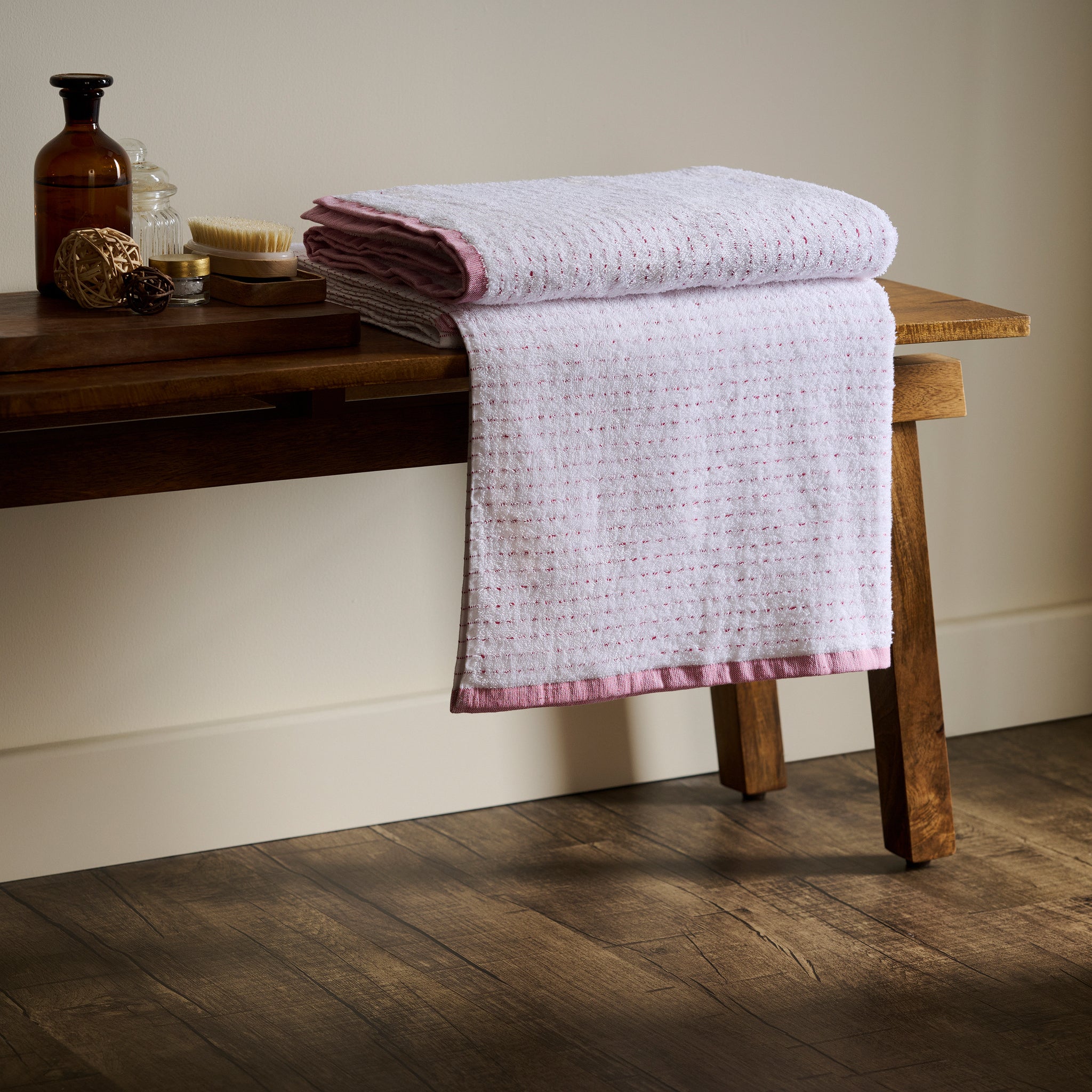 Drizzle | Cotton | Dobby Stripe Terry | Bath Towel
