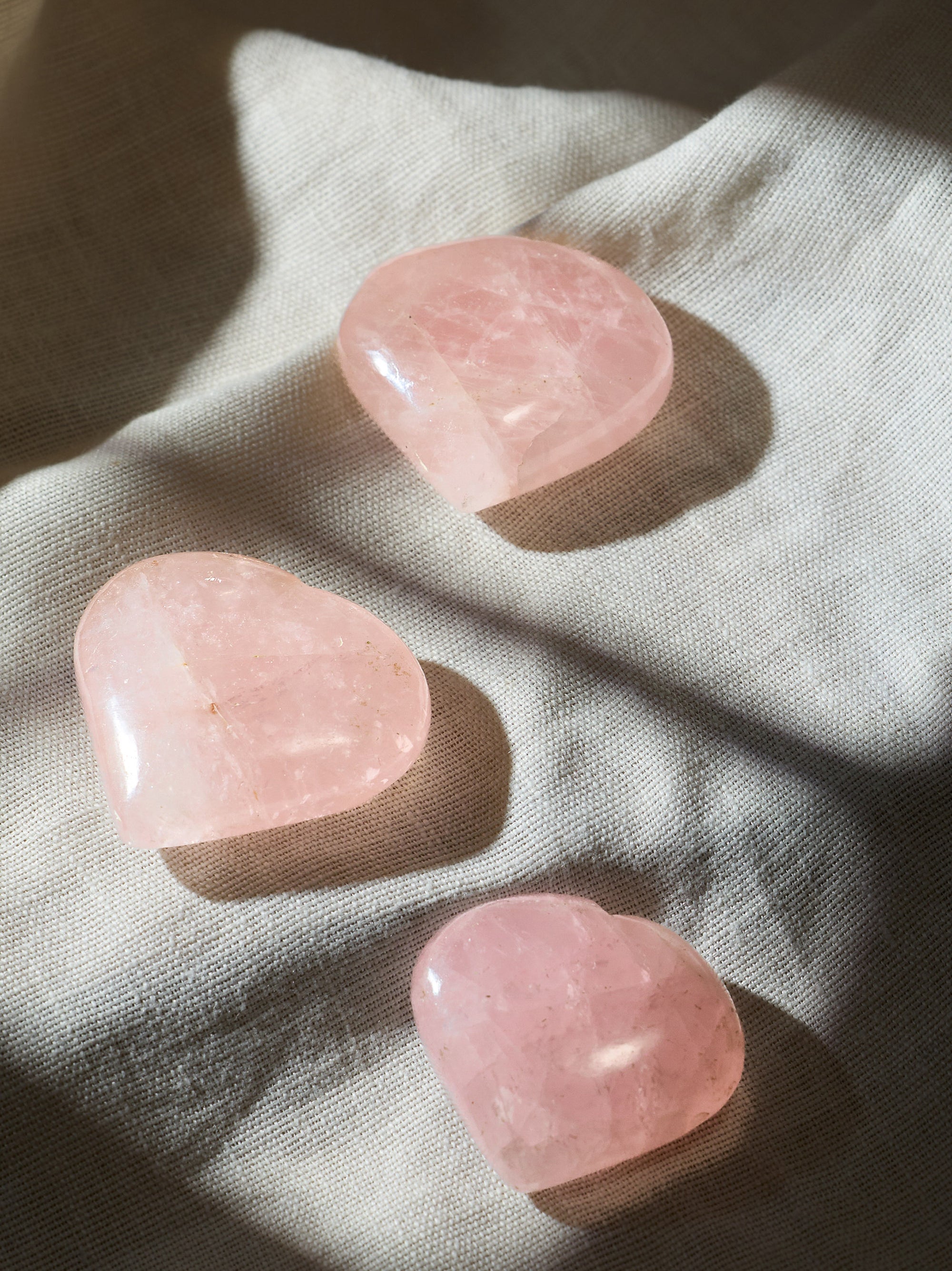 Semi-precious Gemstone - Rose Quartz Heart