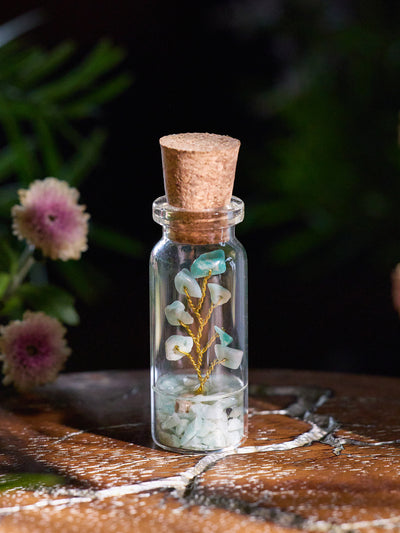 Semi-precious Gemstone - Amazonite Bottle Tree - Set of 2