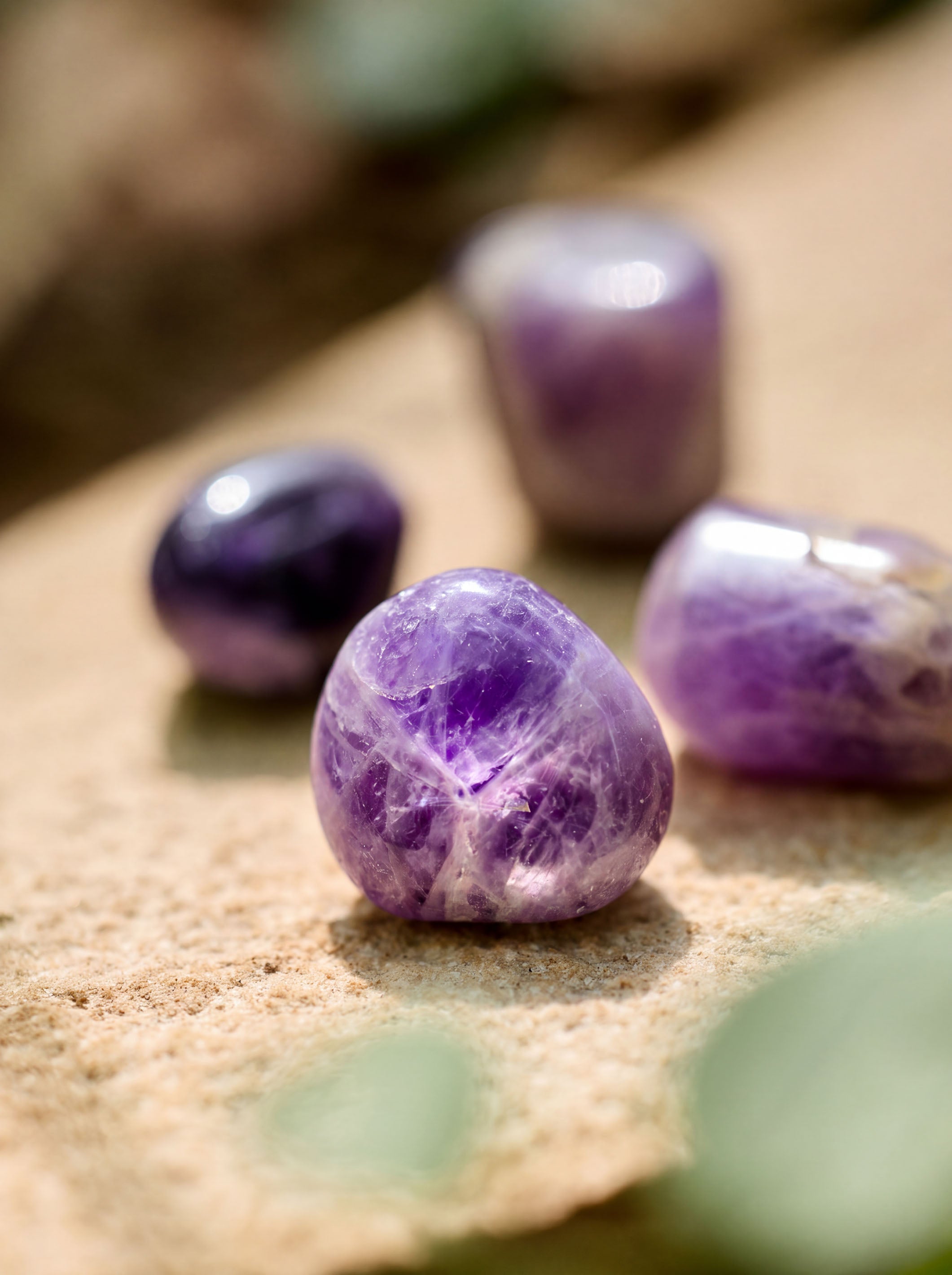 Semi-precious Gemstone - Amethyst Pebbles