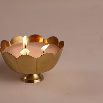 Mini Brass Candle Urli