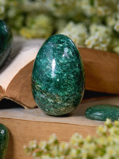 Semi-precious Stone - Moss Agate Egg