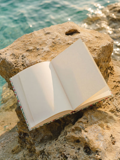 Handcrafted Sustainable A5 Diary Journal Notebook l Handmade Paper l Mosaic