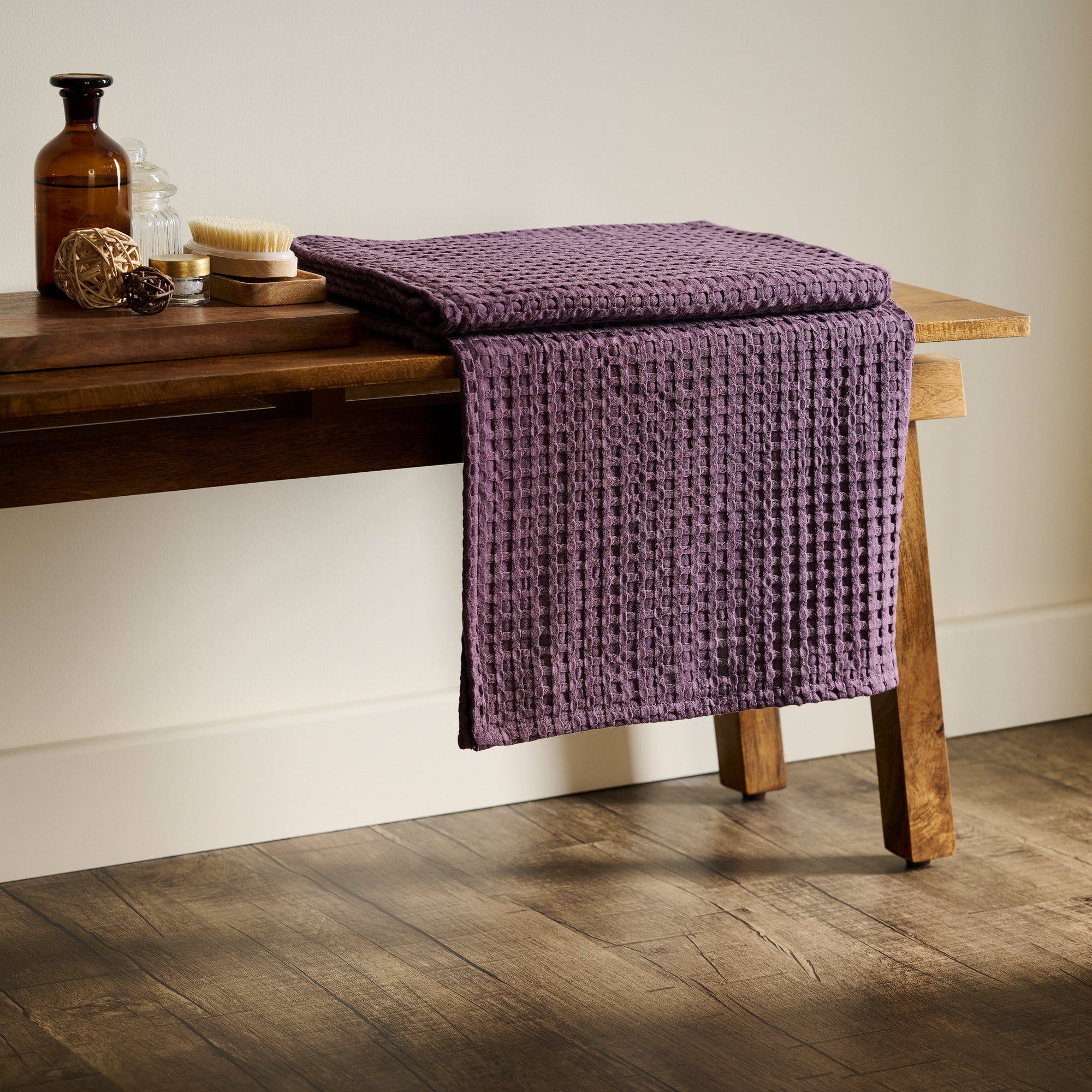 Mosaic | Cotton Bamboo | Waffle | XL Bath Towel