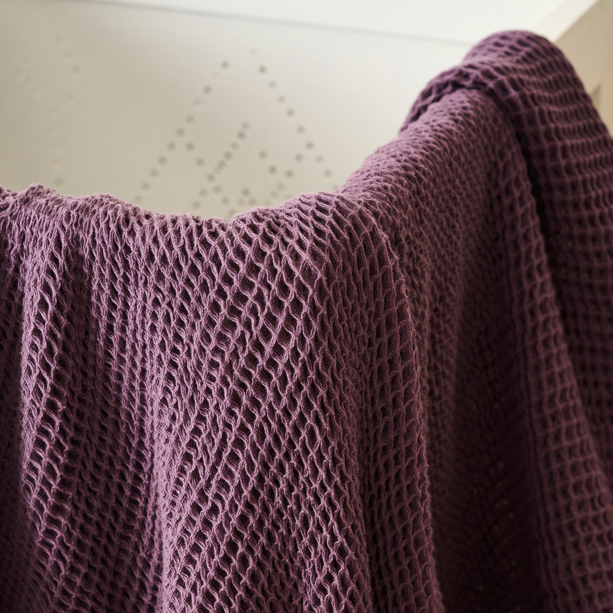 Sea Sponge Cotton Waffle Throw