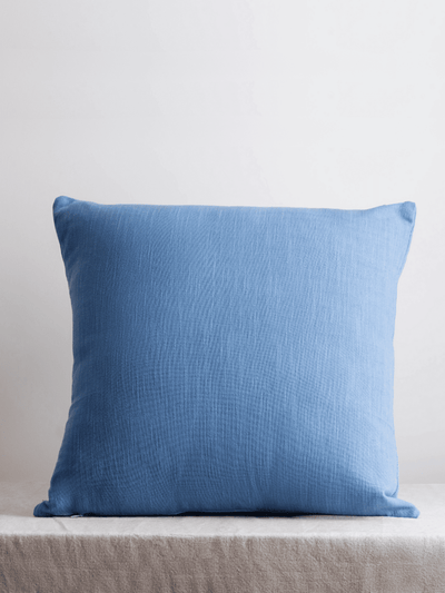 Provence Pastel Blue Cotton Cushion Cover