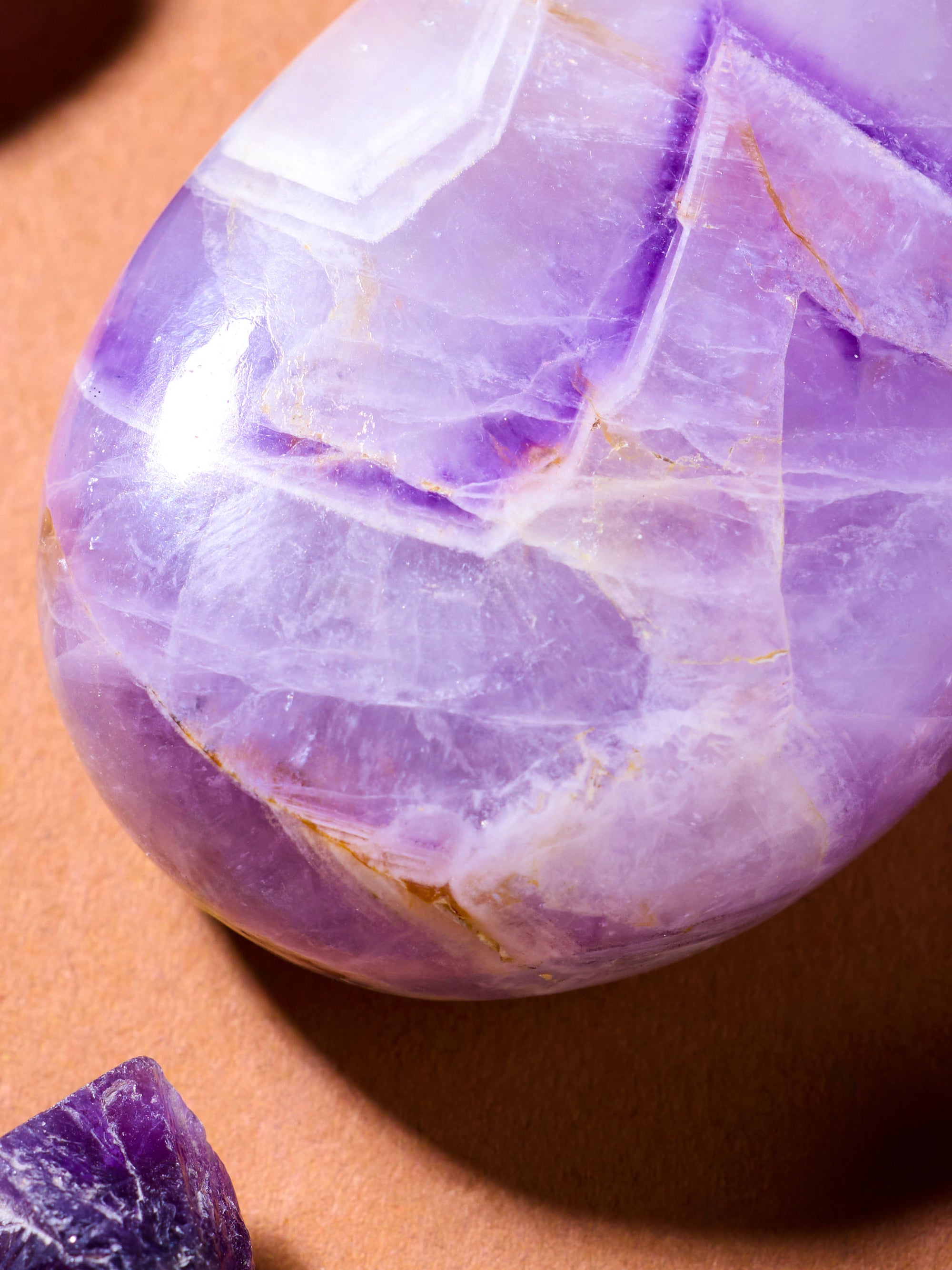 Semi-precious Gemstone - Amethyst Palm Stones