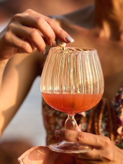 Royal Chalice Fluted Goblet Glass | 600 ml