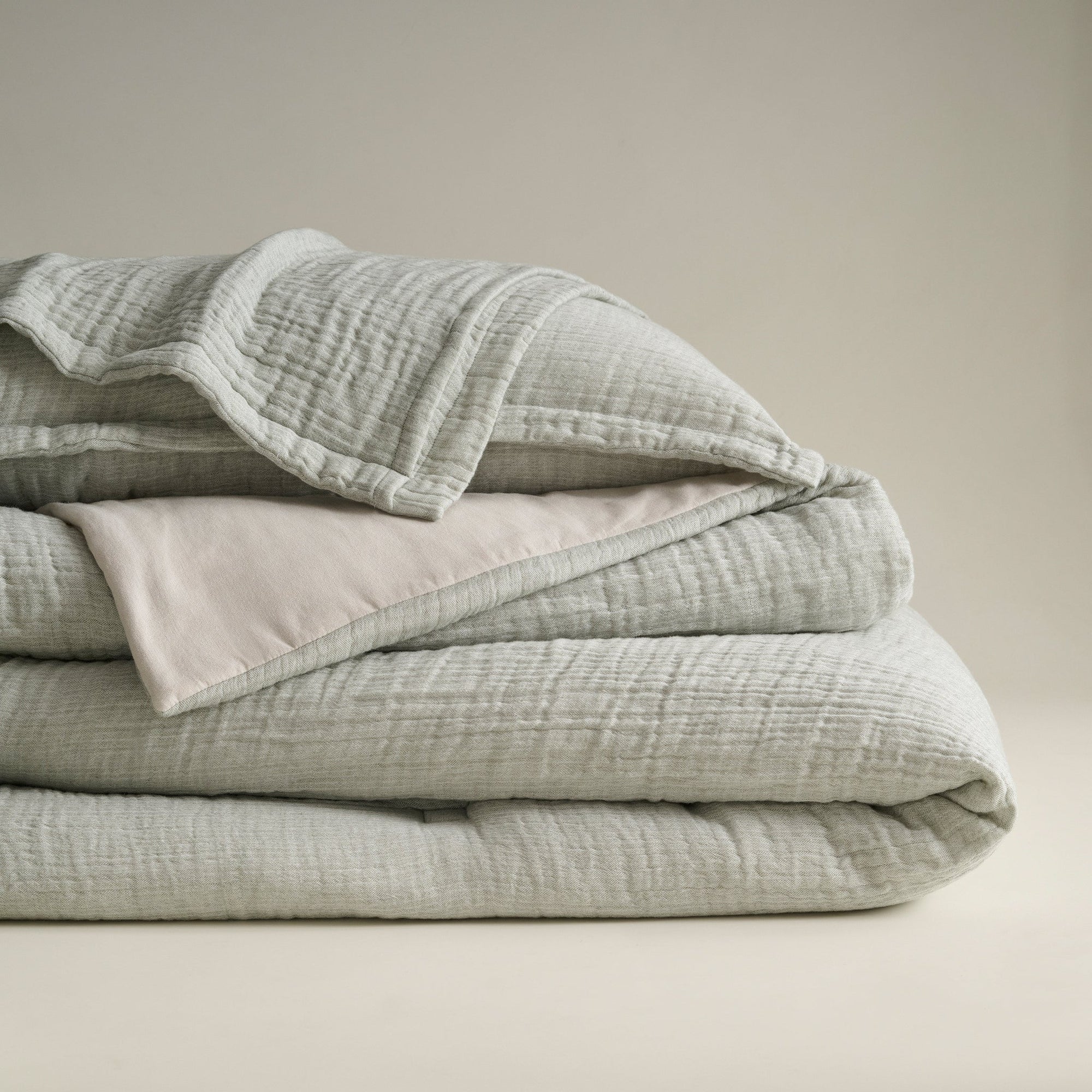 Oyster | Cotton Bamboo | Gauze | Comforter