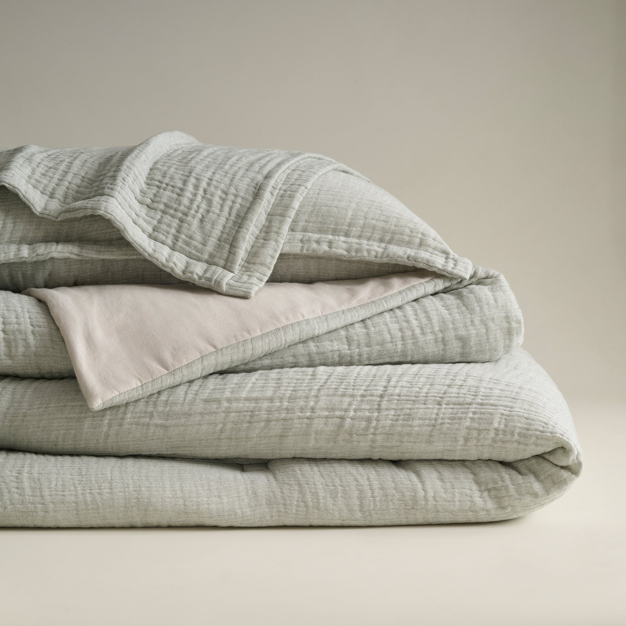 Oyster | Cotton Bamboo | Gauze | Comforter