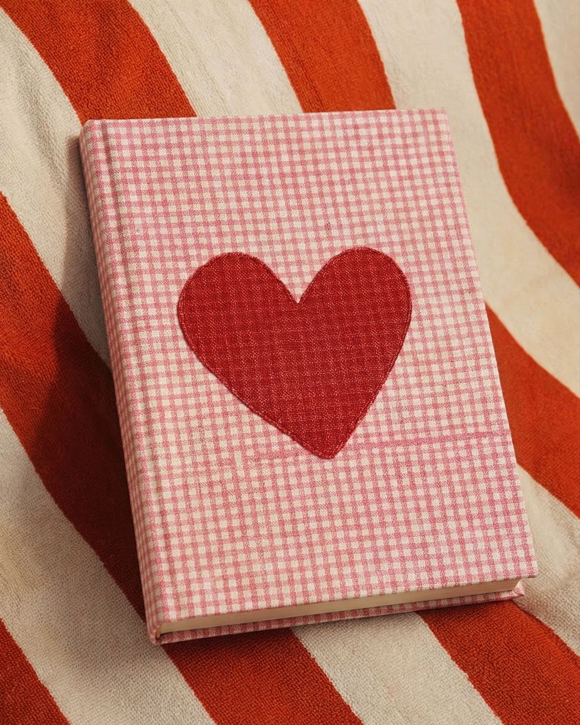 Handcrafted Sustainable A5 Diary Journal Notebook l Handmade Paper l Love Checks