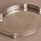 Victorian Curve Tray Large Silver