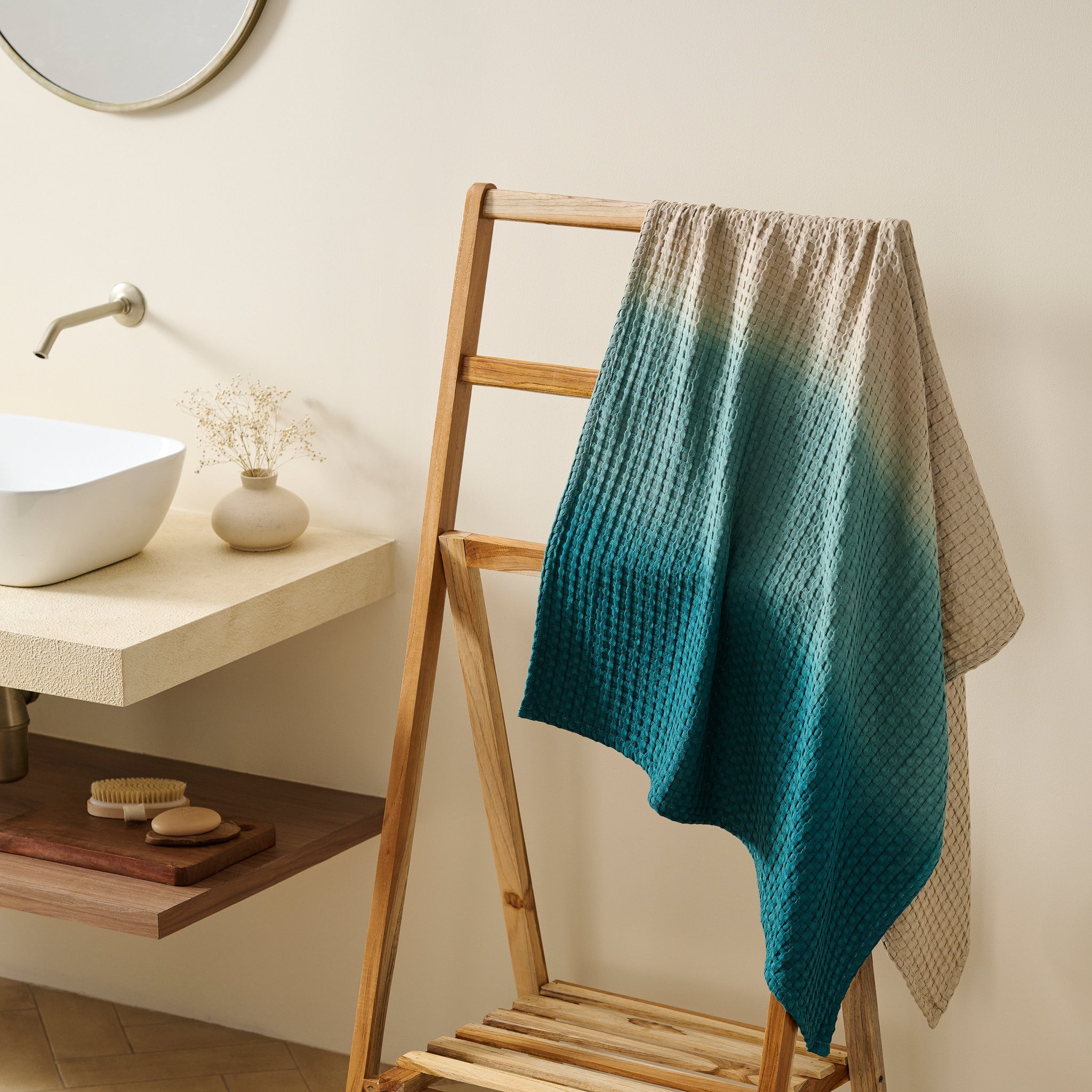 Colour Tide | Cotton Bamboo | Waffle | Bath Set