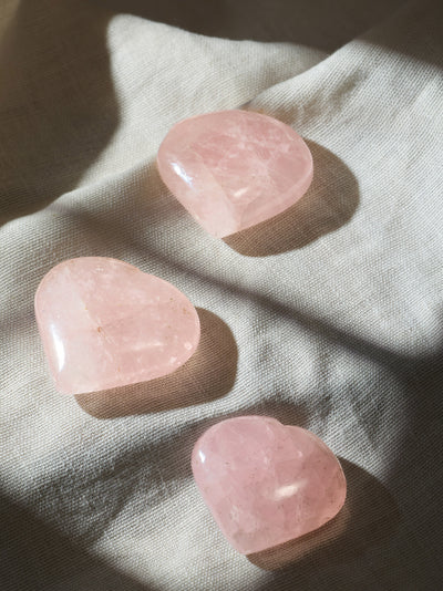Semi-precious Gemstone - Rose Quartz Heart