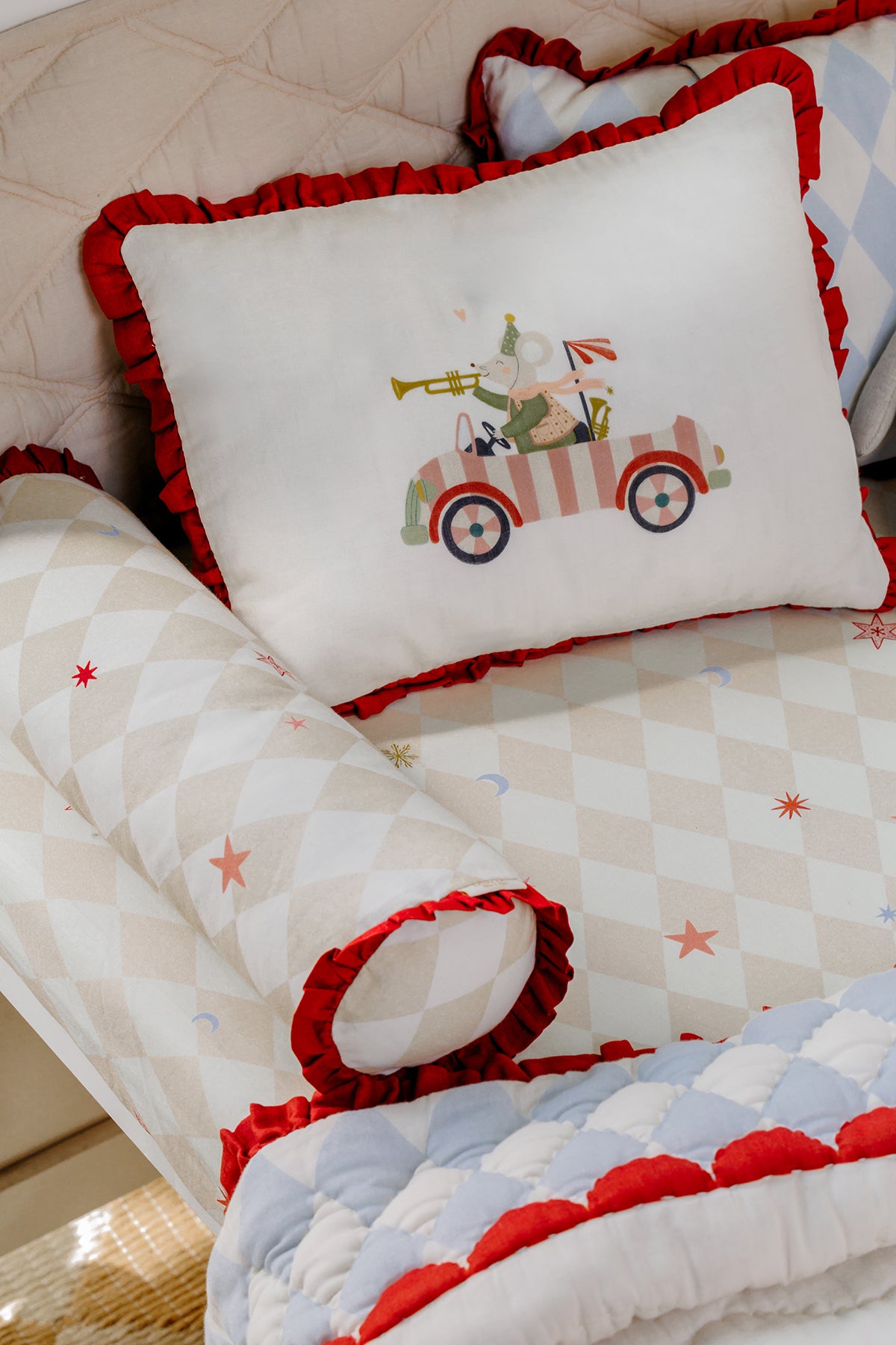 Petite Parade Organic Cotton Bolster Set