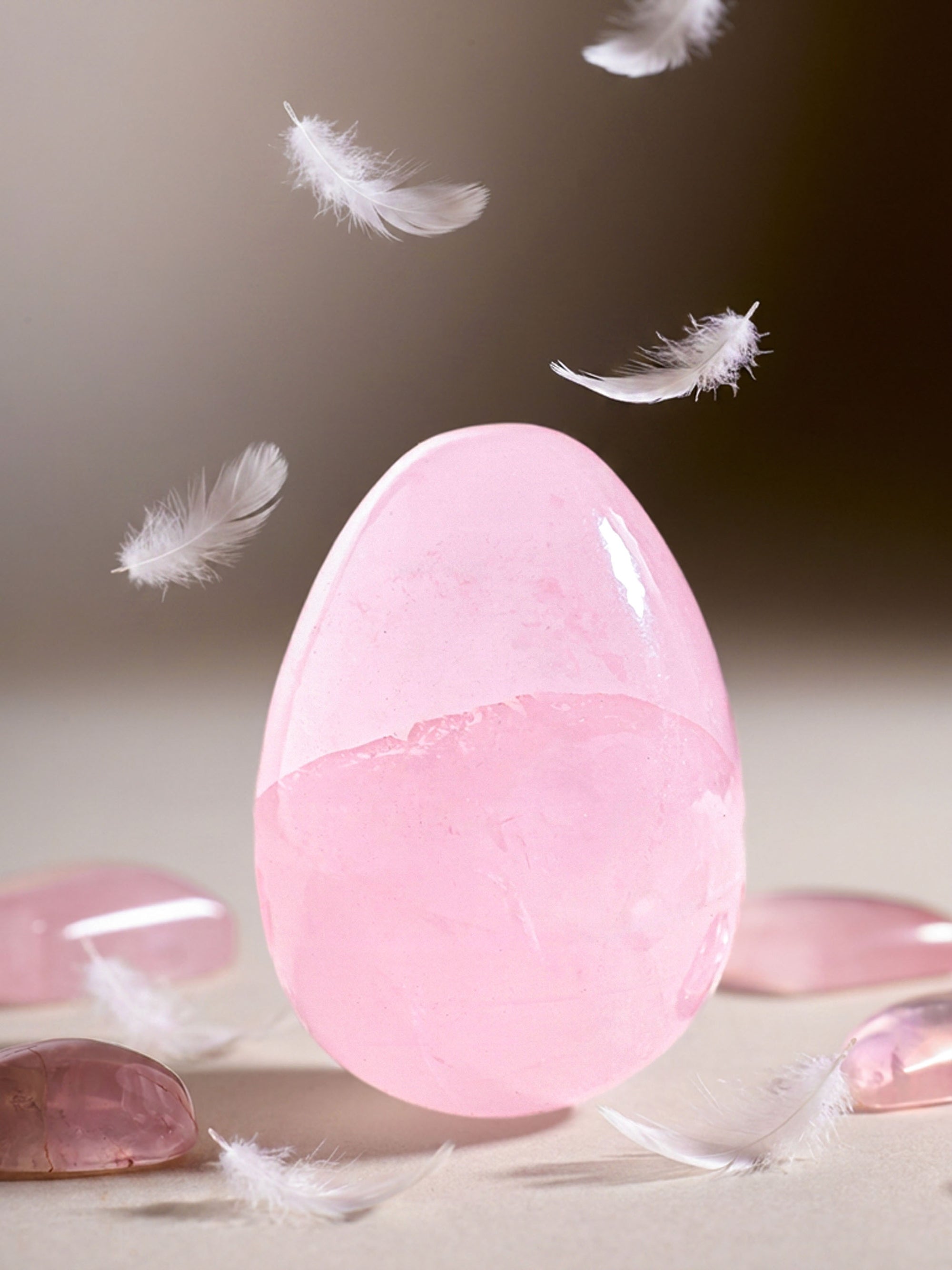 Semi-precious Gemstone - Rose Quartz Egg