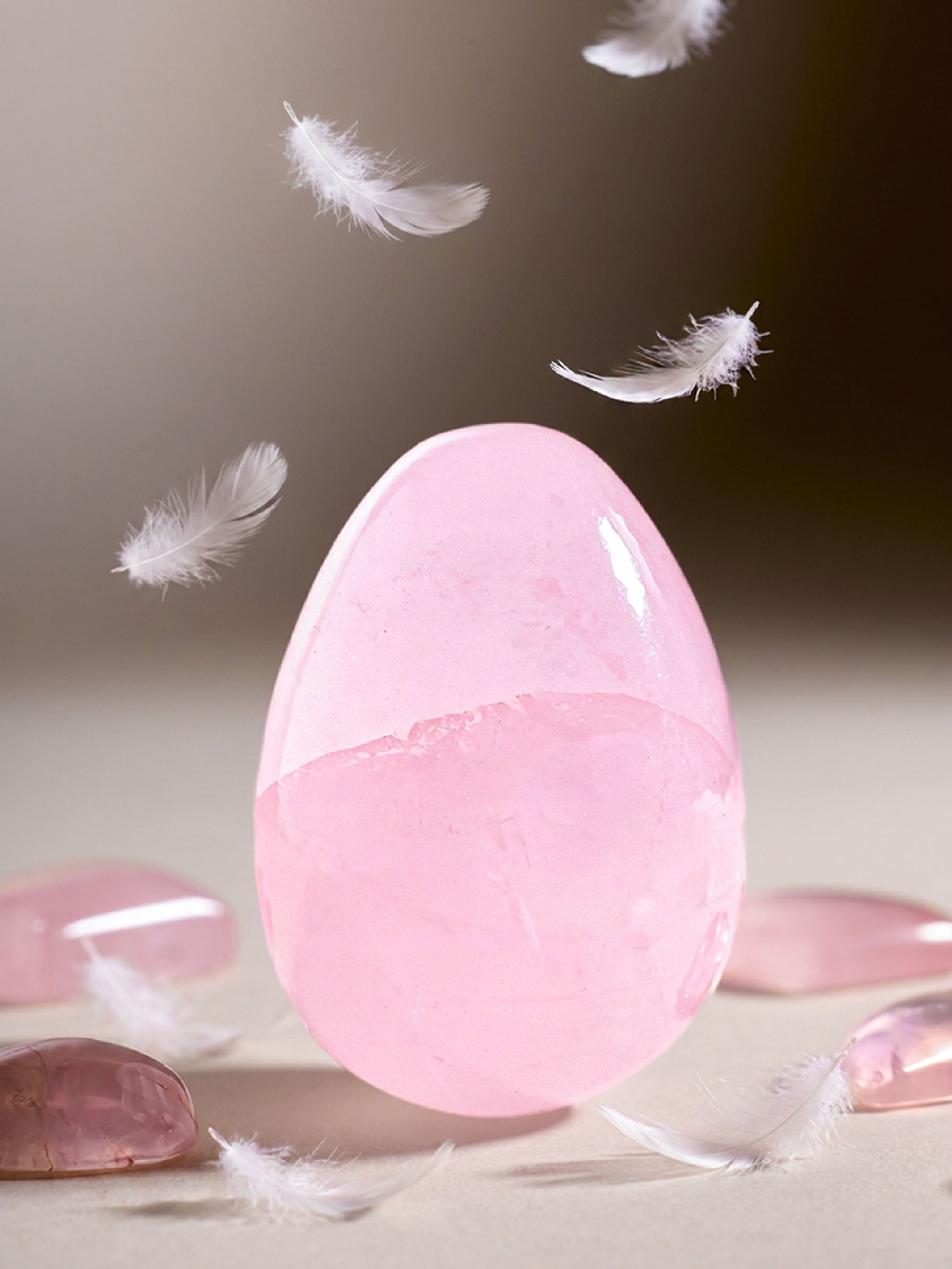 Semi-precious Gemstone - Rose Quartz Egg