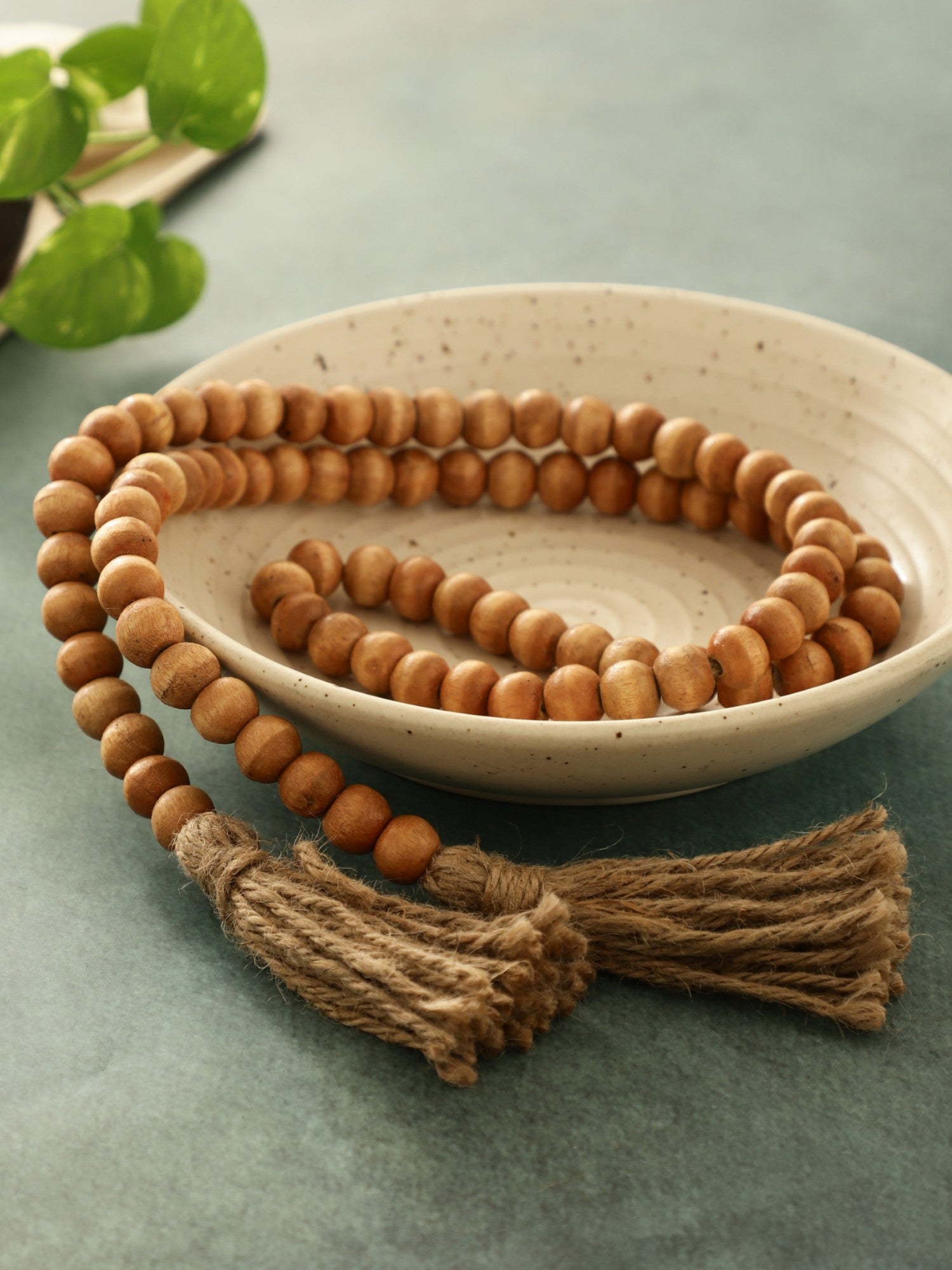 Farmhouse Wooden Bead Garland