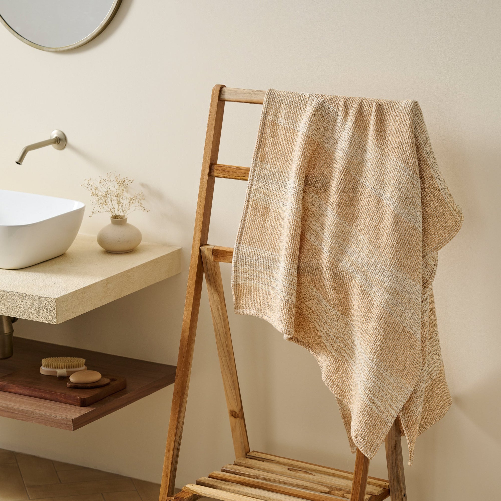 Aura | Cotton | Waffle Space Dyed | Bath Set