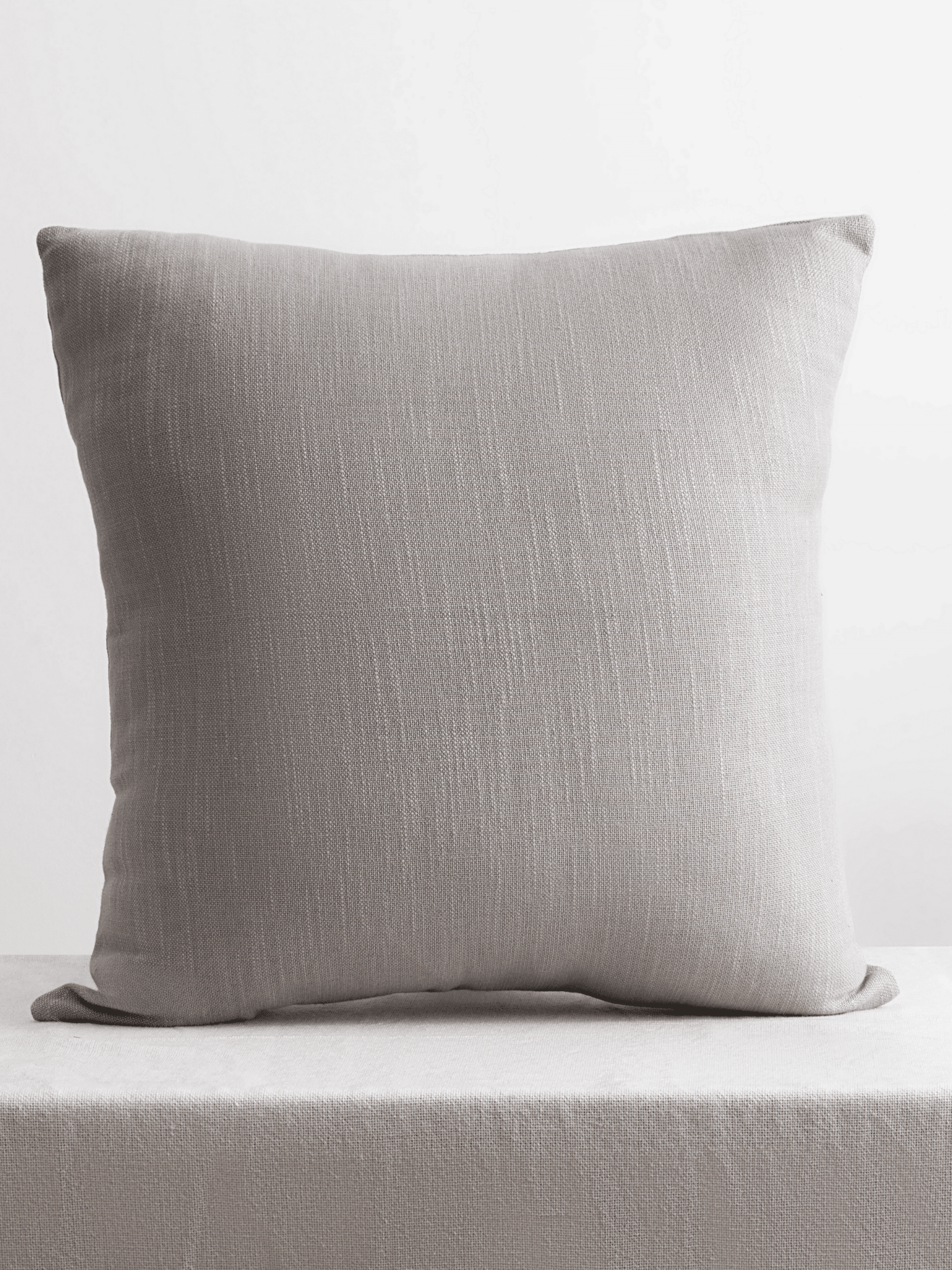 Saadiyat Ash Grey Cotton Cushion Cover