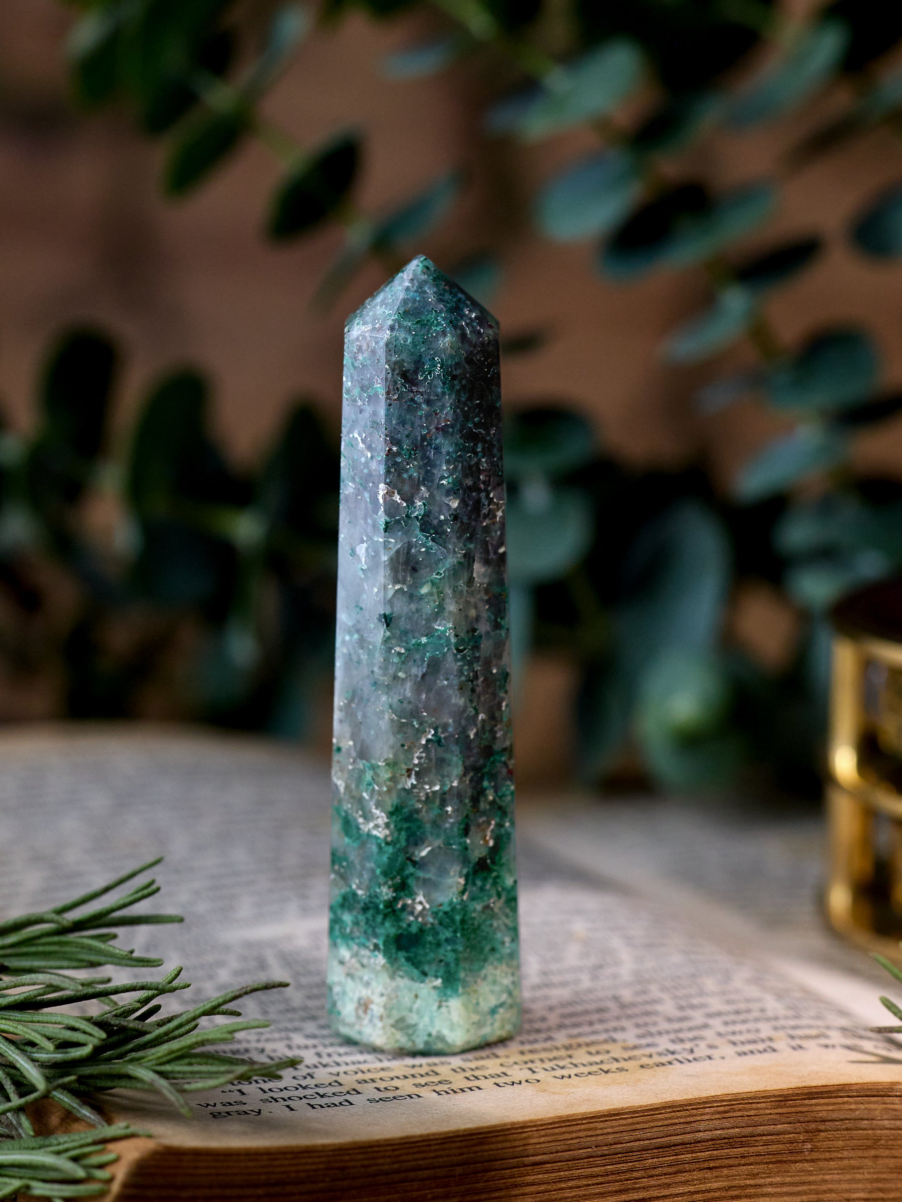 Semi-precious Stone - Chrysocolla Tower
