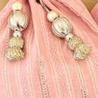 Pink & Silver Striped Batwa Bags -Medium (Set of 2)