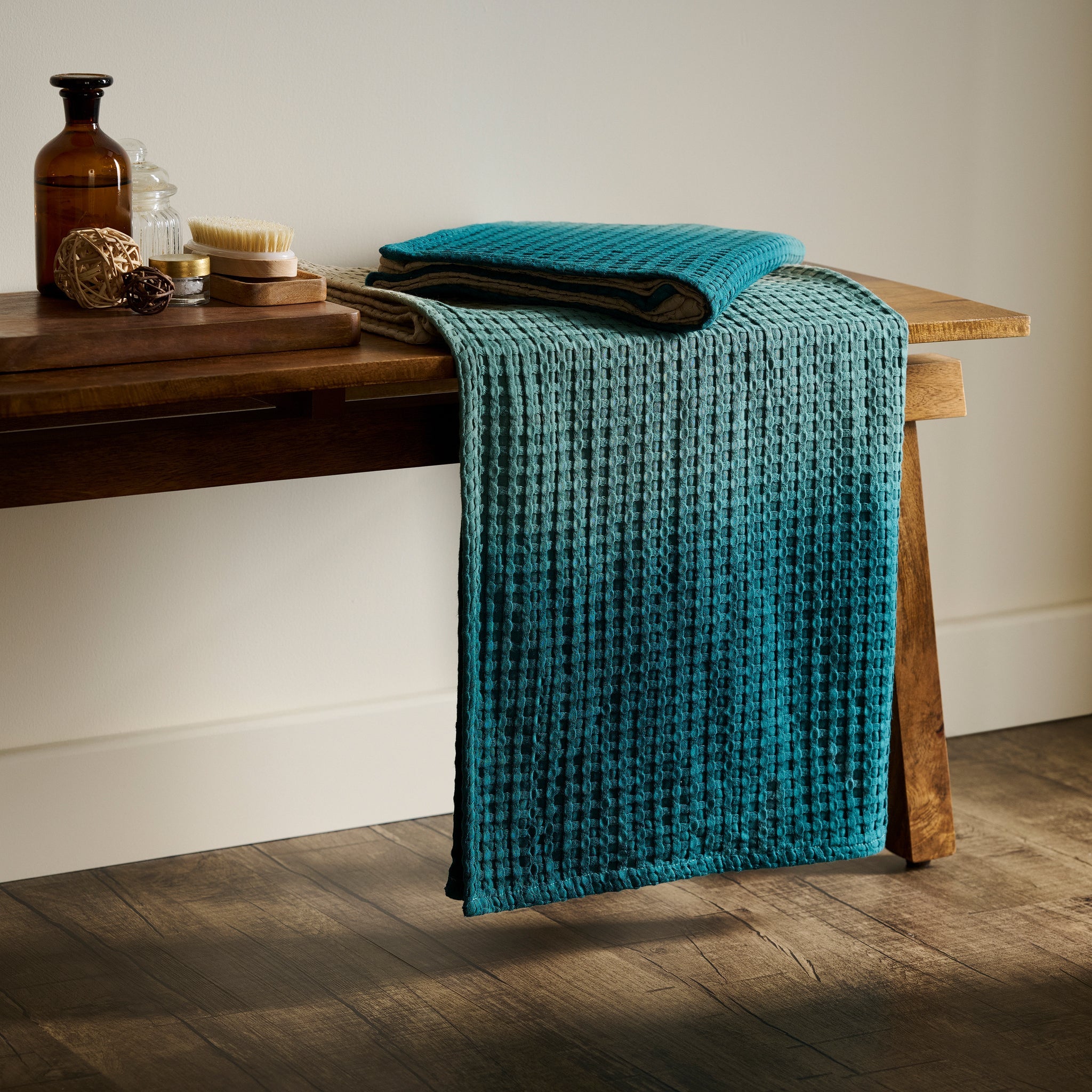 Colour Tide | Cotton Bamboo | Waffle | Bath Towel