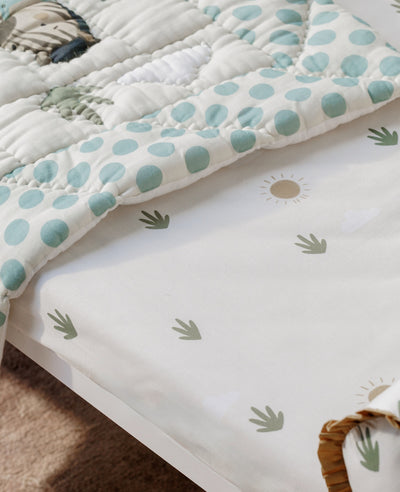 Zig-Zag Adventures  Organic Cotton Fitted Cot Sheet
