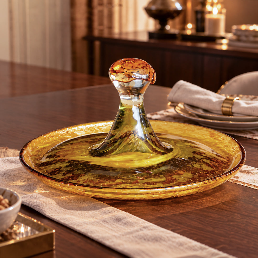 Murano Oro Lava Serving Platter