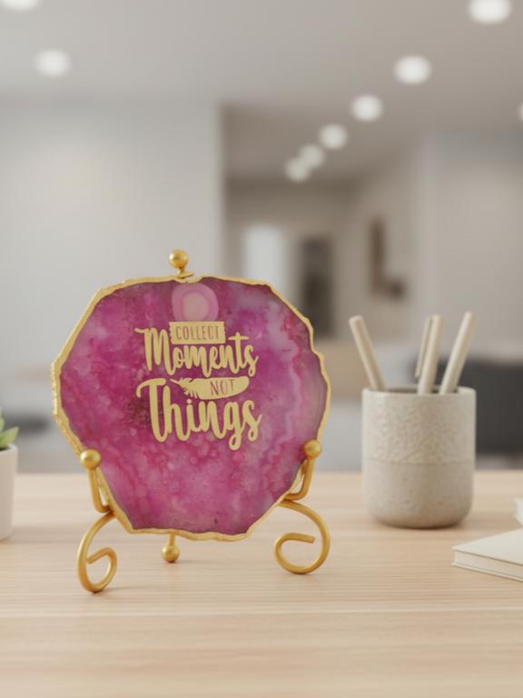 Natural Agate Stone Showpiece | Collect Moments