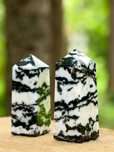 Semi-precious Gemstone - Zebra Jasper Tower