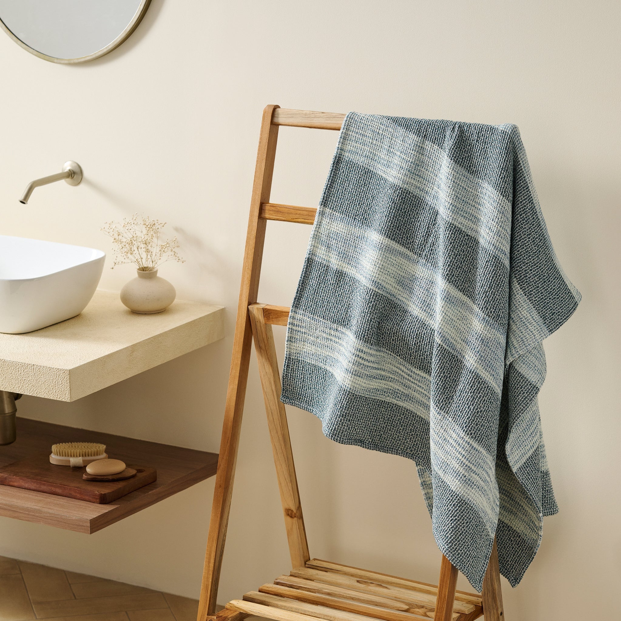 Aura | Cotton | Waffle Space Dyed | Bath Set