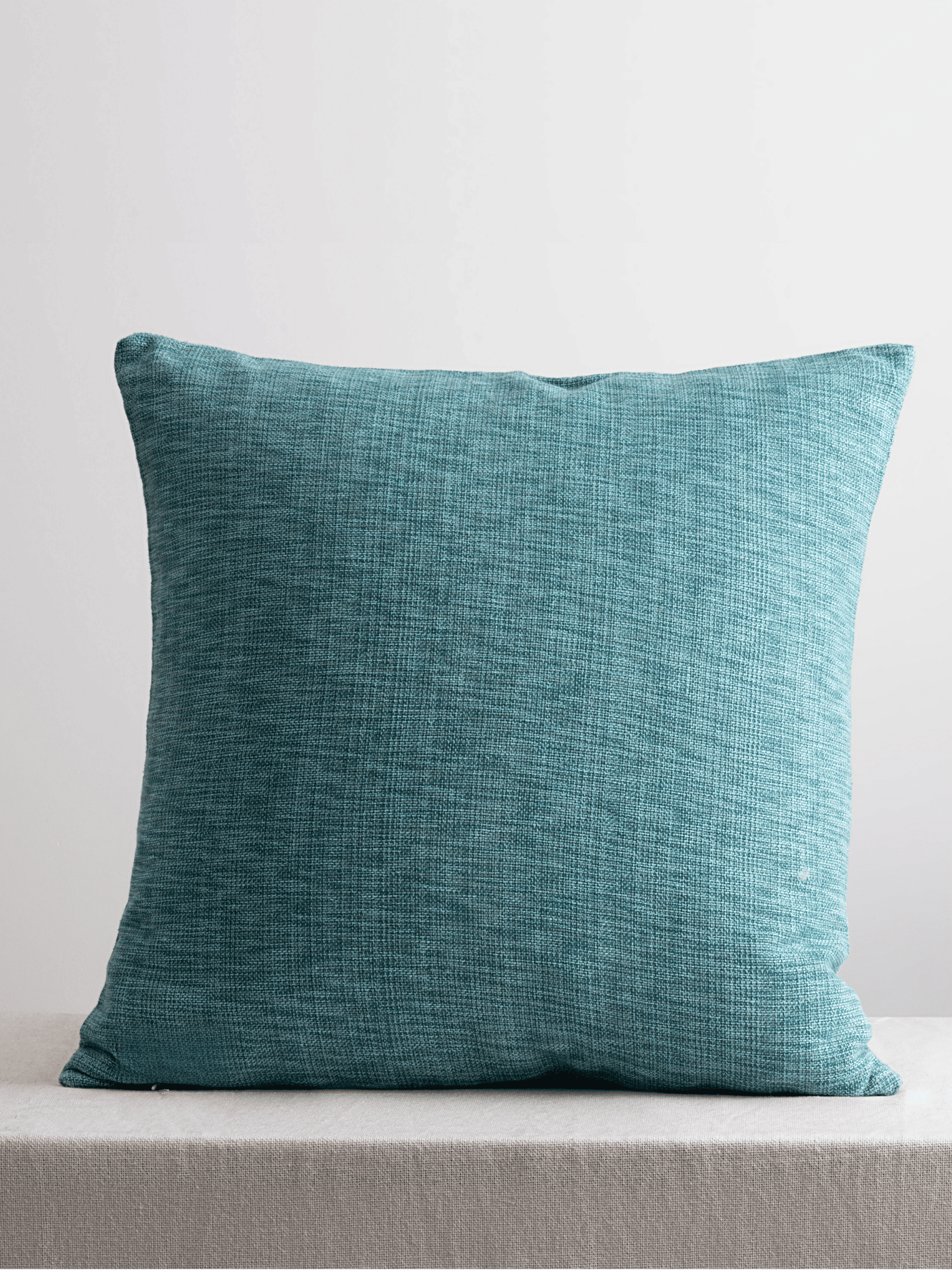 Marbella Textured Teal Cotton Cushion Cover