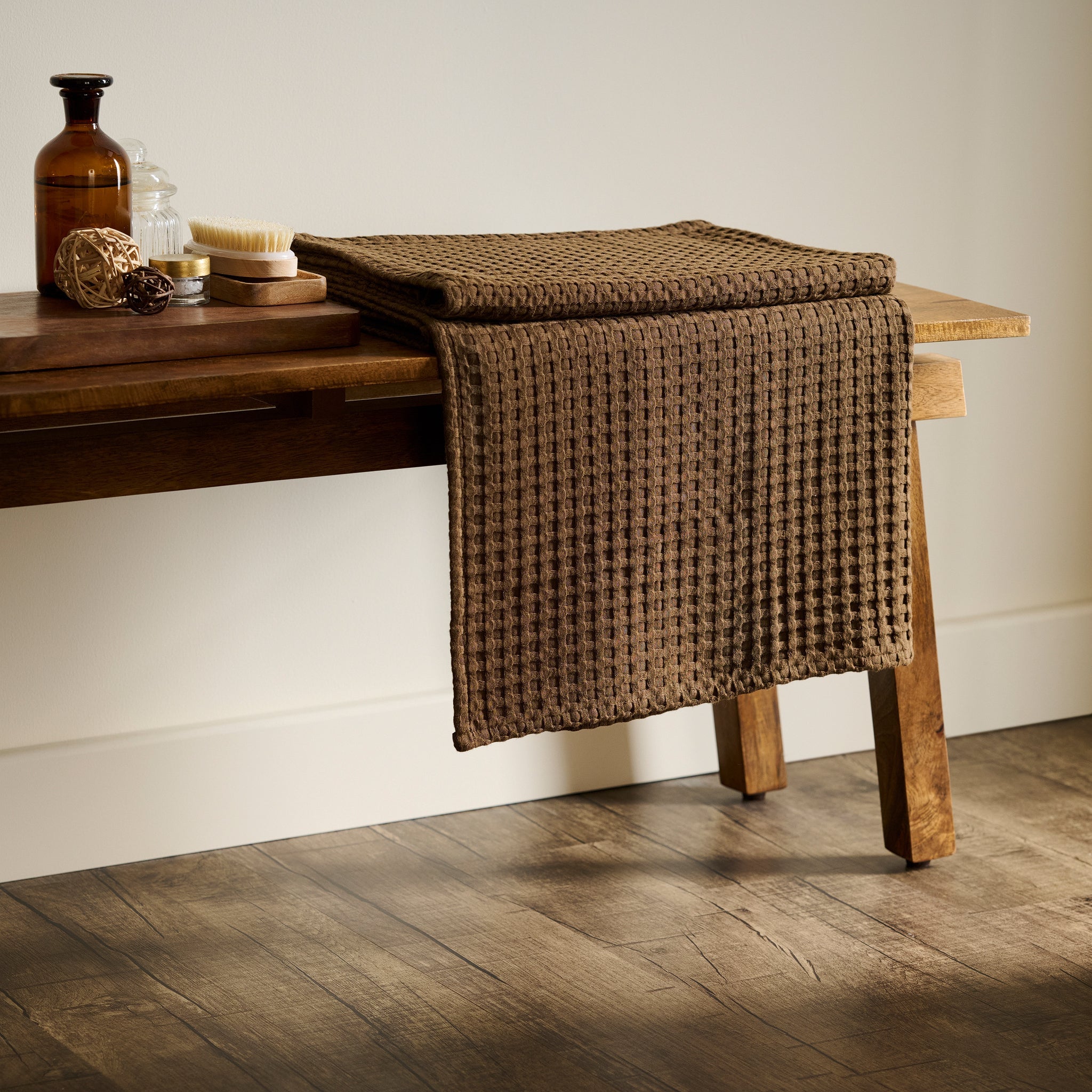 Mosaic | Cotton Bamboo | Waffle | XL Bath Towel